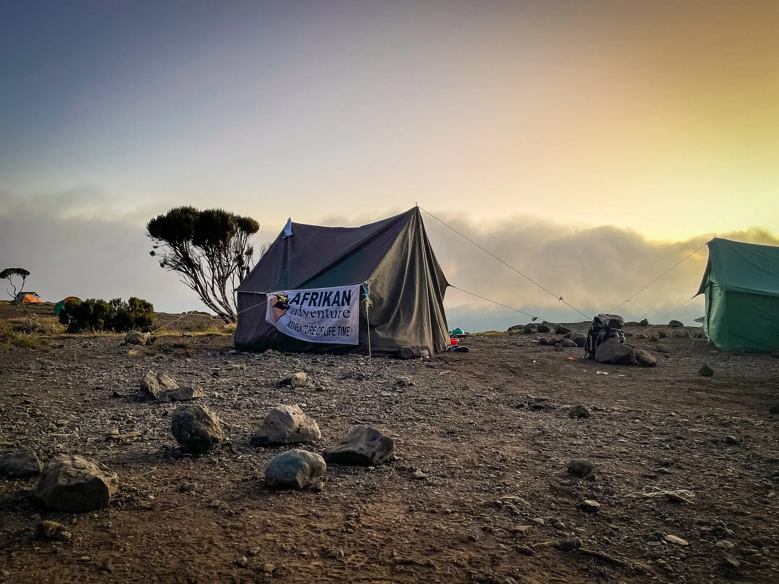Camping tents of afrikan adventures in treks