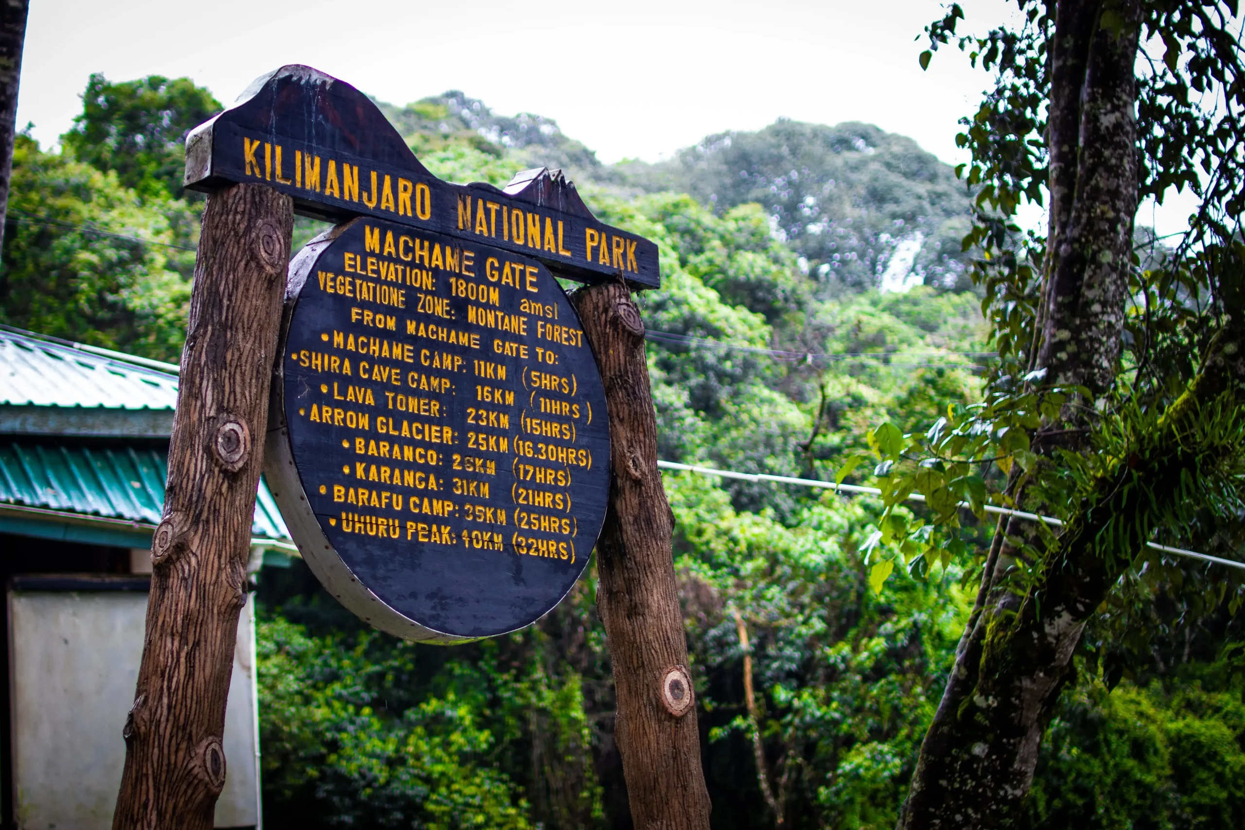 Machame route itinerary for 6days