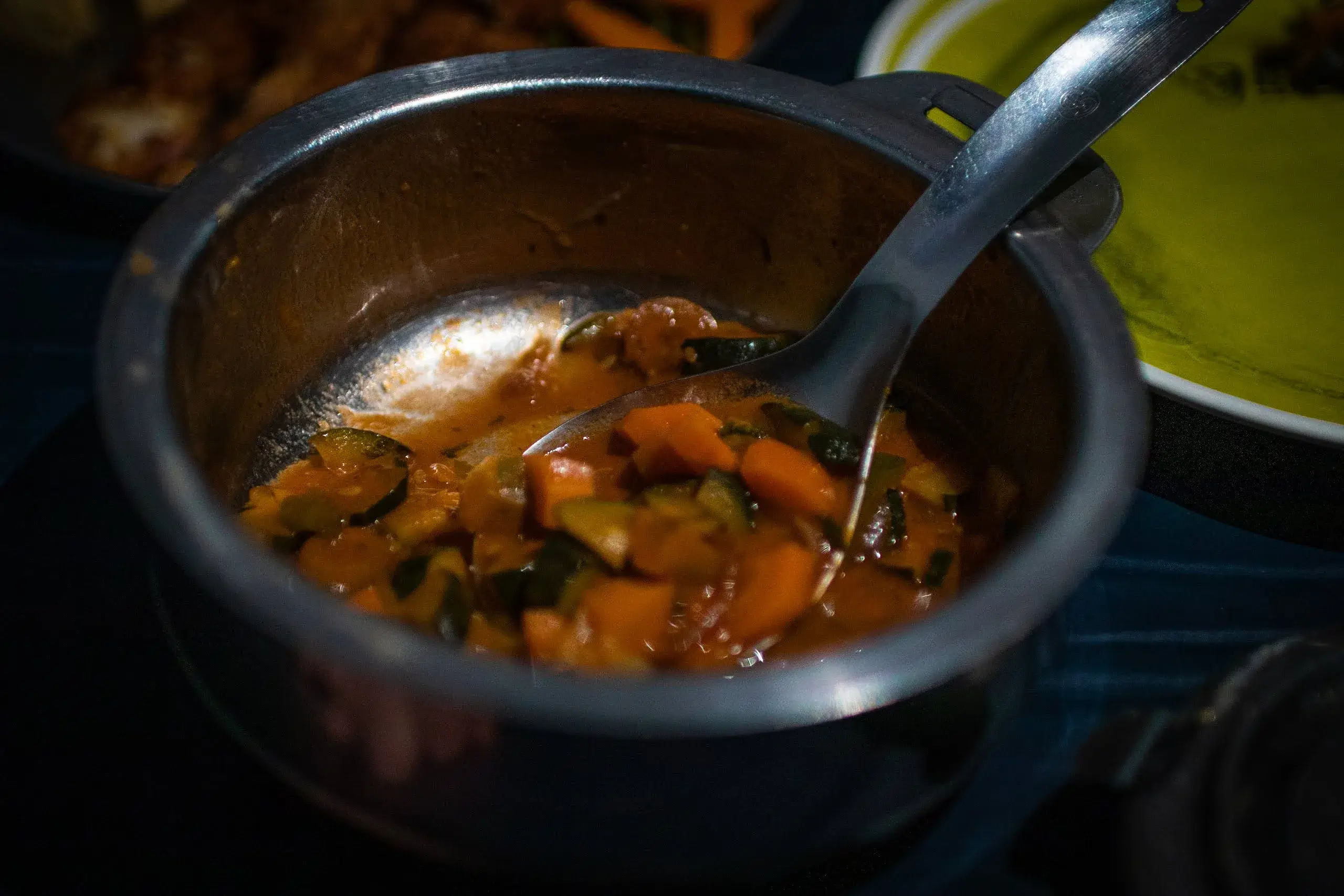 Vegetable soup provided for our travelers while trekking Kilimanjaro