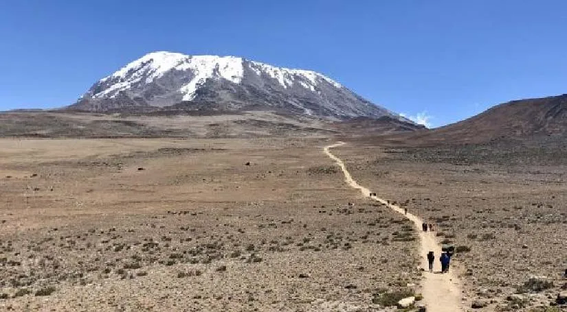 the magnificent view while trekking Kilimanjaro